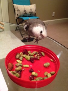 I see green things (green is good), small wrinkled red things (not so sure about those)....