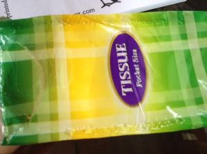 After the attack by a ferocious (feathered) predator, the tissues are lucky to escape with their life.