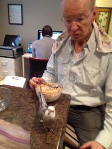 Oh good - he took a helping for two like I knew he would!