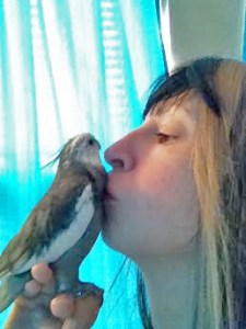 After your bodyguard has complete her task, you can let her kiss your soft feathery belly as payment.