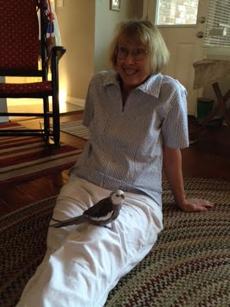 I love it when Grandma wears her best white slacks for our sessions - it complements my colors so well.