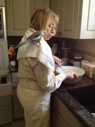 Grandma has a fine palate like me - which must be why she prepares waffles so frequently.