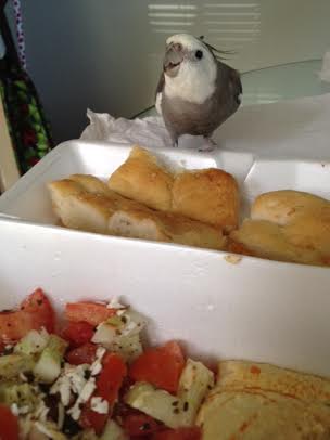 I can see Mom's decided to have "Mediterranean" again for dinner.