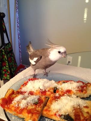 She's not over by the window.