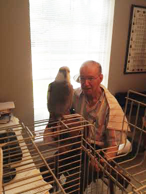 I'll just do a brief warm-up to give my large featherless accompanist time to tune.