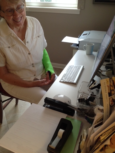 While she's looking in that rectangular glowing thing I'll start looking over here.