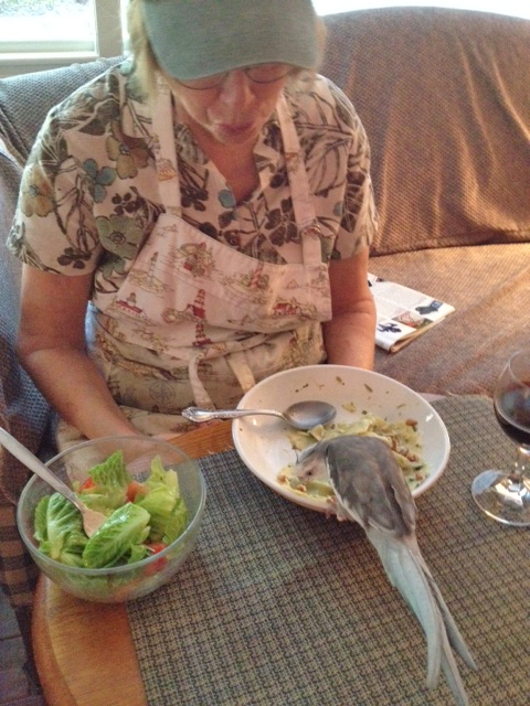 She always makes sure to dish out enough for two to share.