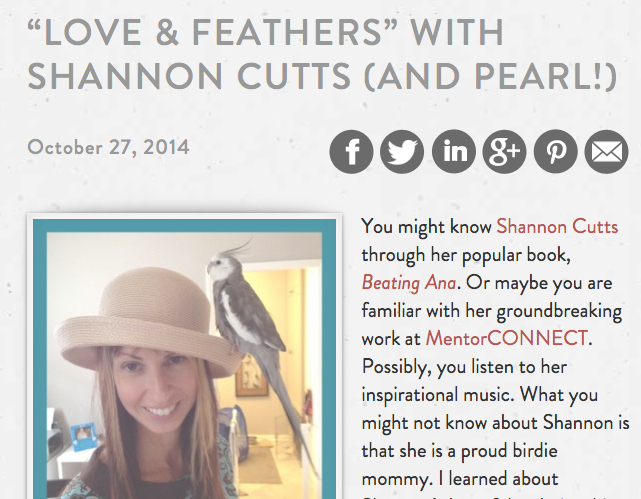 Best-selling author Jenni Schaefer shares full-length, in-depth post featuring the famous and feathery one!