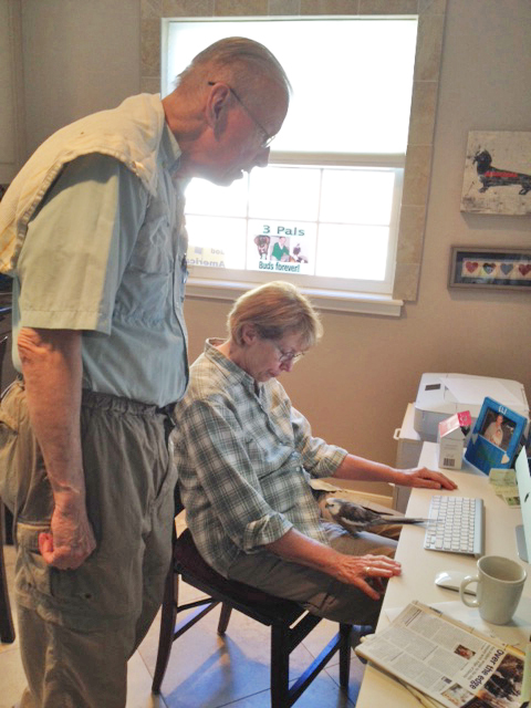 I can tell Grandma and Grandpa are getting ready to research something. I'll bet they need my help.