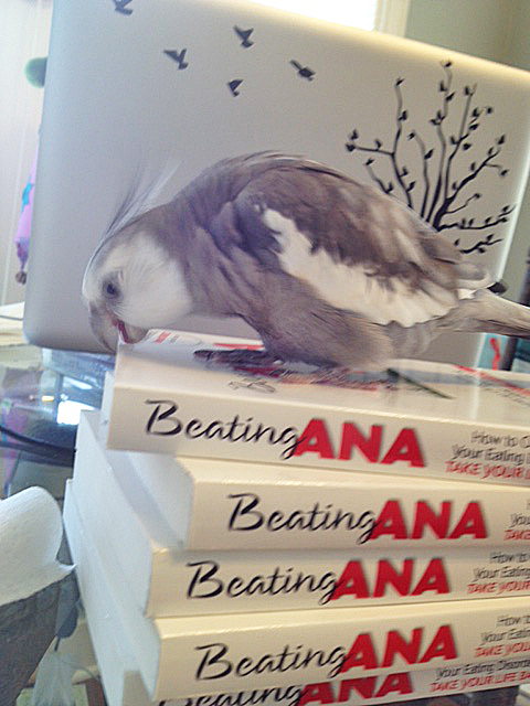 I'll just make my "quality control approved" inspection mark here at the top so Mom knows this one is okay to send.