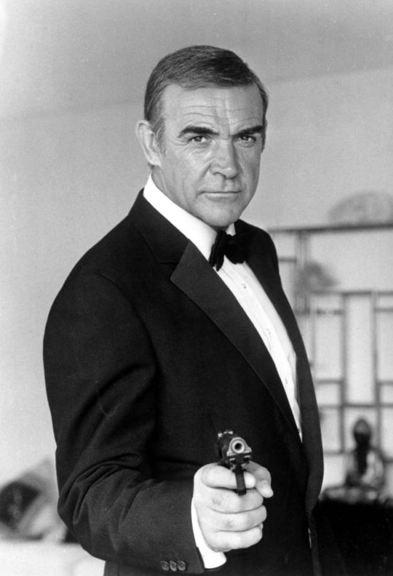 Here, Sean Connery is "Bond." Notice the classic coloration and the calm and confident demeanor.