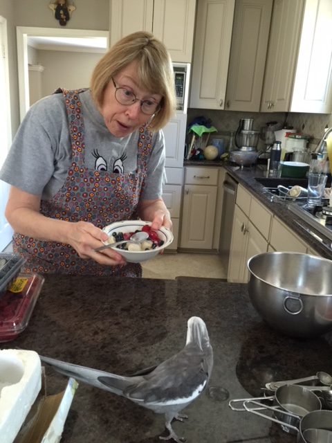 Oh hi, Grandma! Berries? I'd love some berries!