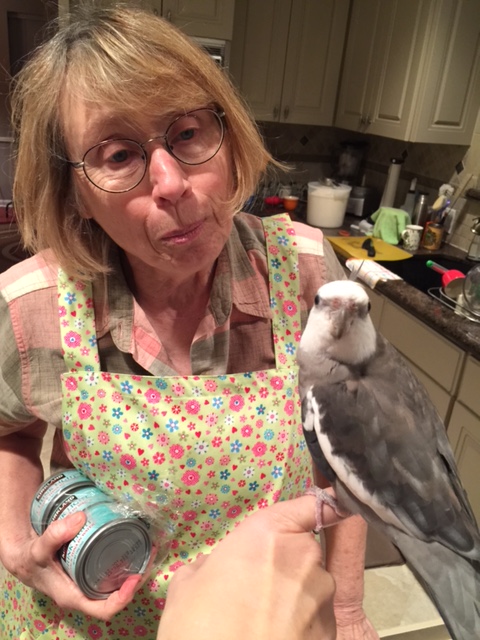 That's good, Mom - I'm always happy to pose for a photo with my favorite kitchen maestro, the Small Chef.