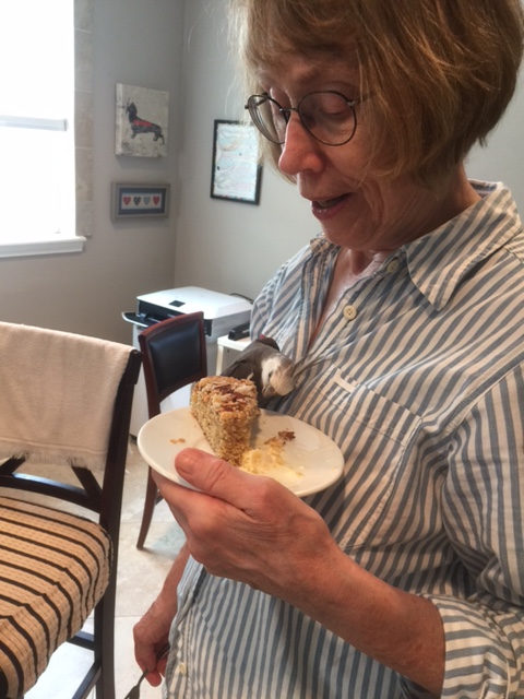 Why yes, Grandma, I would love to share this piece of almond cake!