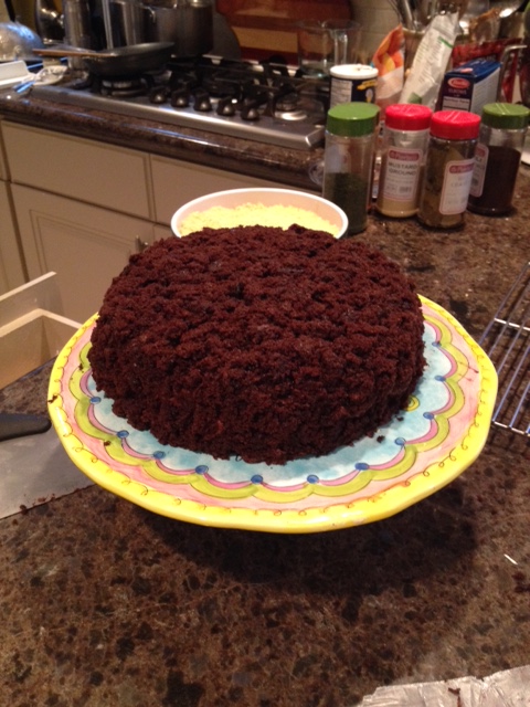 This is the most delicious cake in the entire world, made from scratch by the Small Chef.