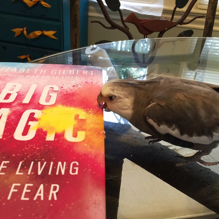 A certain feathery literature expert demonstrates the fresh crispiness of this week's "book o' the week."