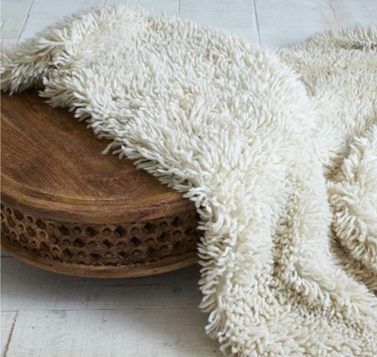 A retro-trendy "shag rug," reimagined for a modern audience. (-Image courtesy of West Elm.)