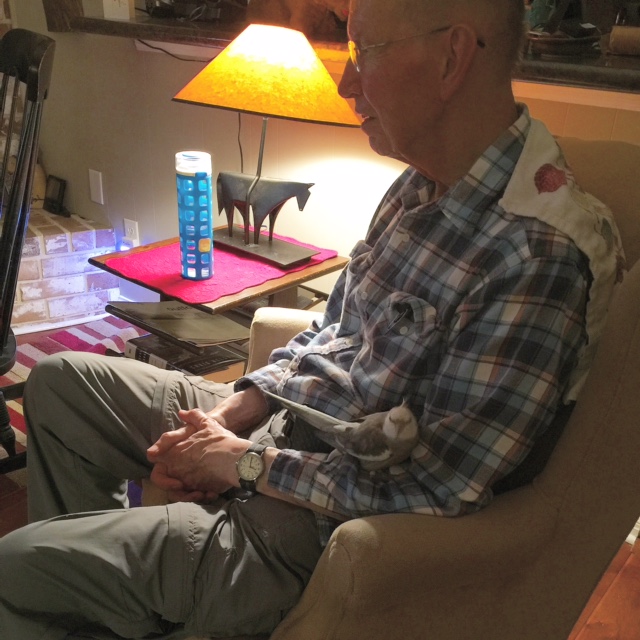 Pearl with his personal Tall Tree