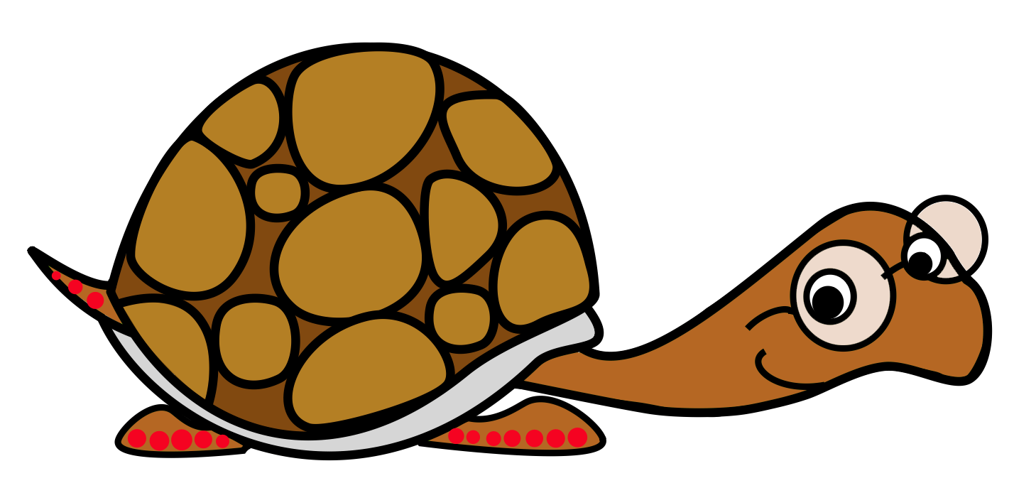 cartoon redfoot tortoise